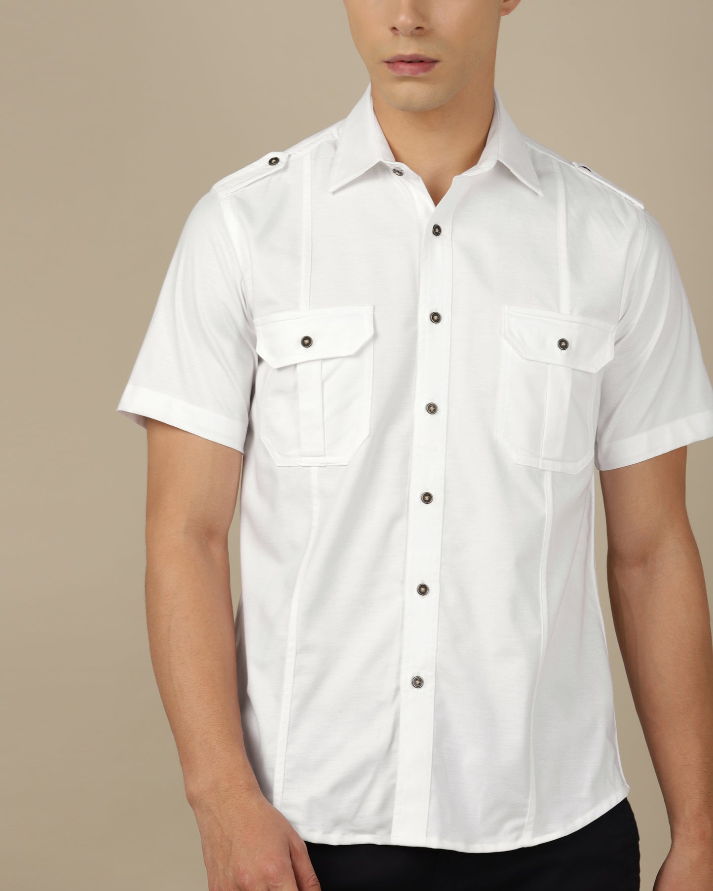 Oxford White Cargo Shirt