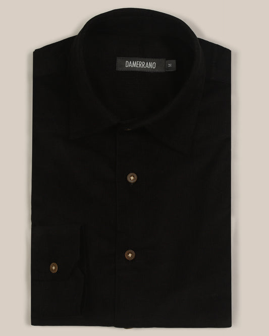 Carbon Black Corduroy Shirt